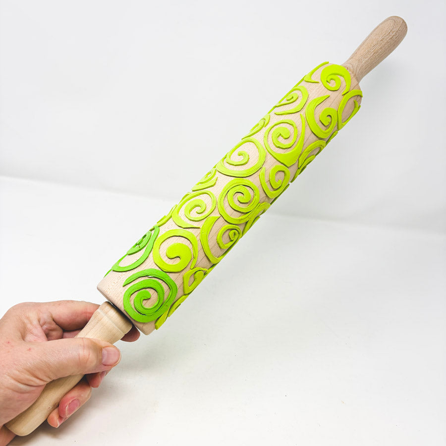 DIY Textured Rolling Pin for Clay