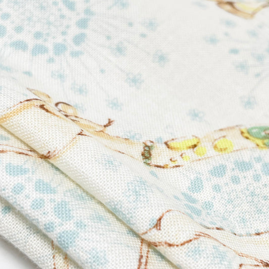 Sweet Giraffes Cotton Blend Fabric - 1 yard