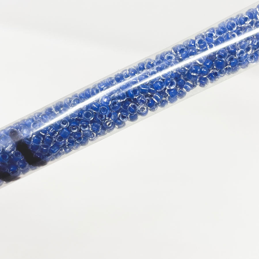 Blue Lined Seed Beads