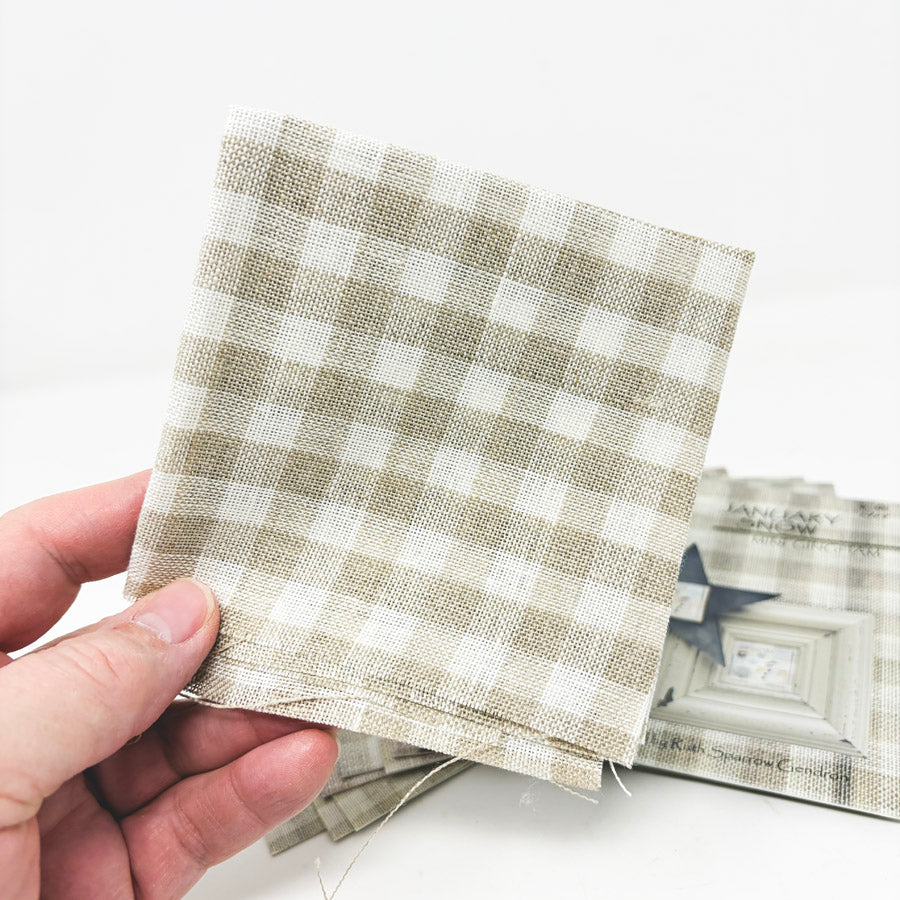 Mini Gingham Linen & Cross Stitch Pattern Set by Twisted Threads
