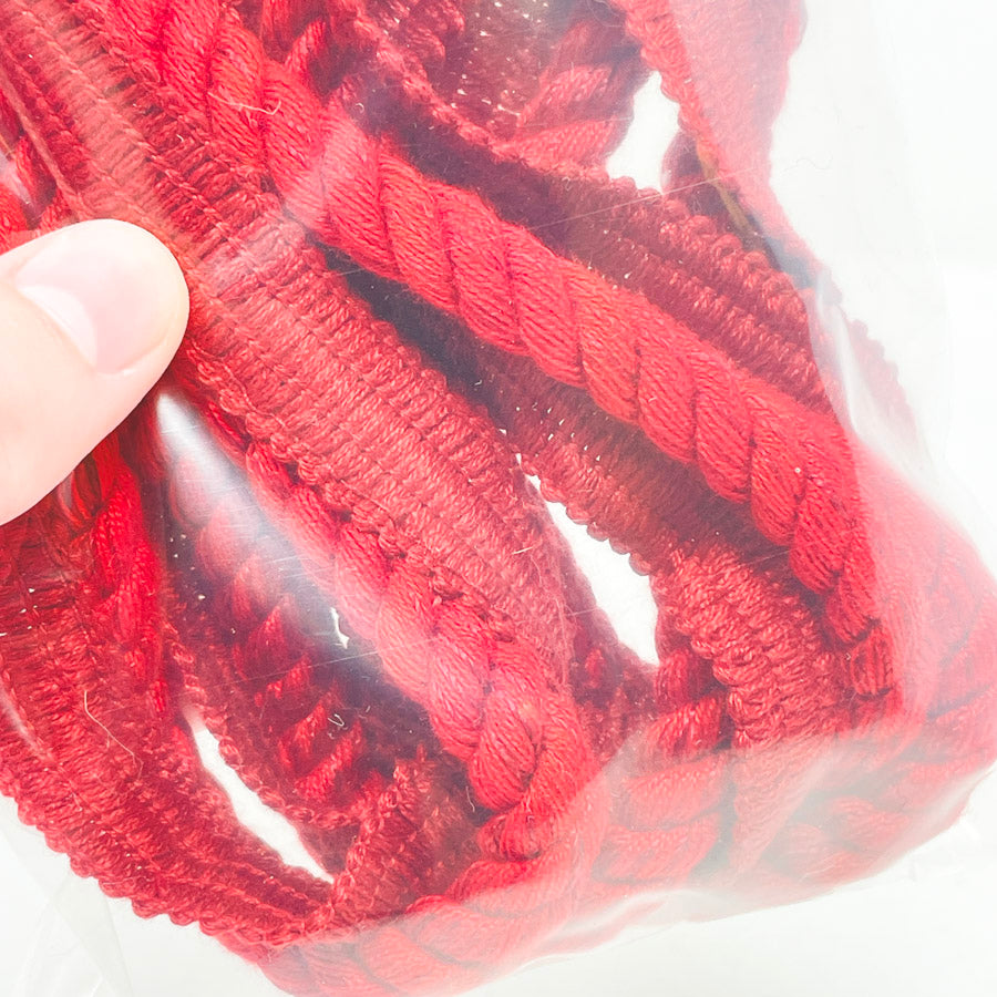 1.5 Yds Red Gimp Cord Trim