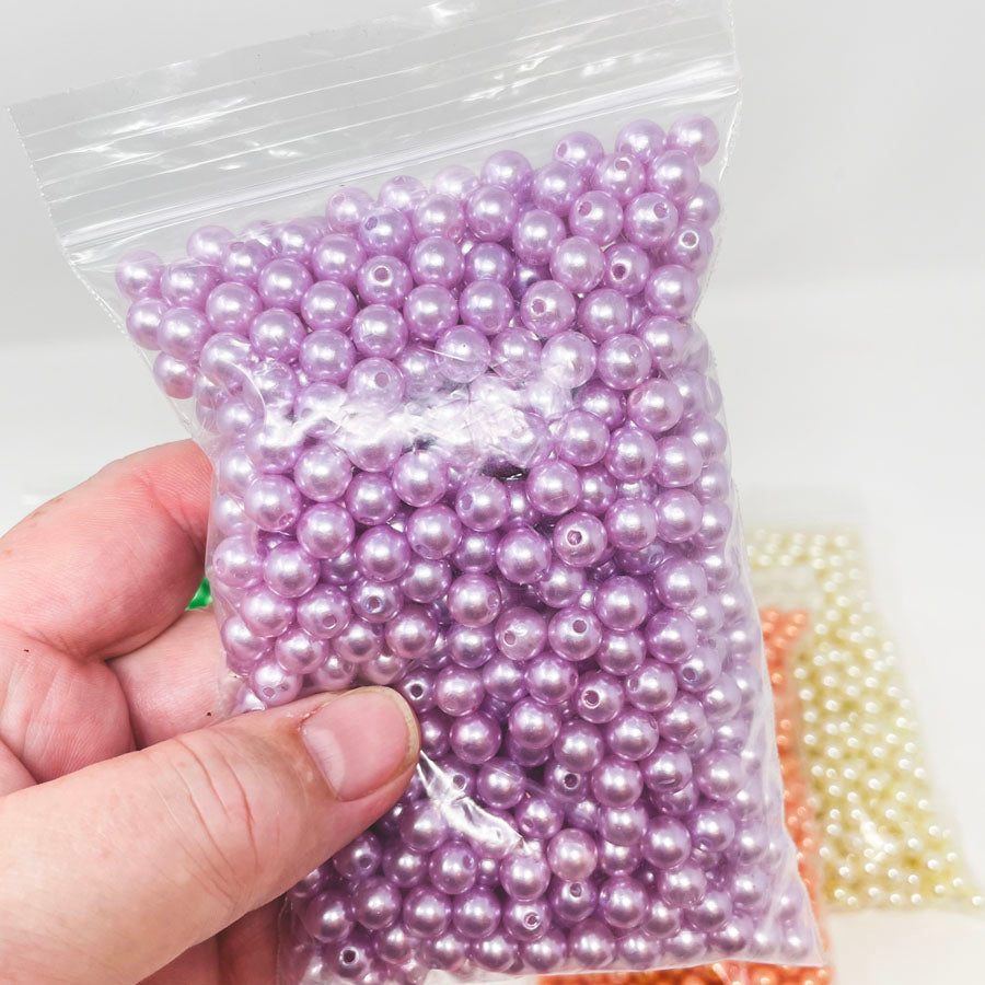 Colorful Imitation Pearl Acrylic Beads