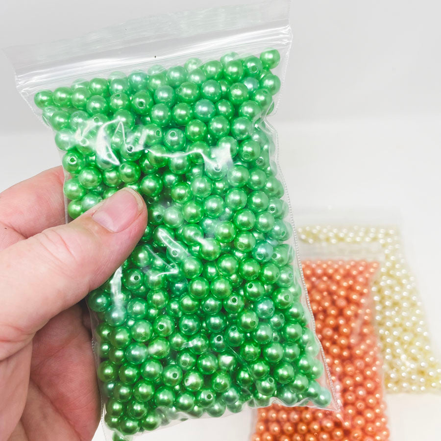 Colorful Imitation Pearl Acrylic Beads