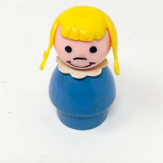Vintage Little People - Blond Girl - Wood & Plastic