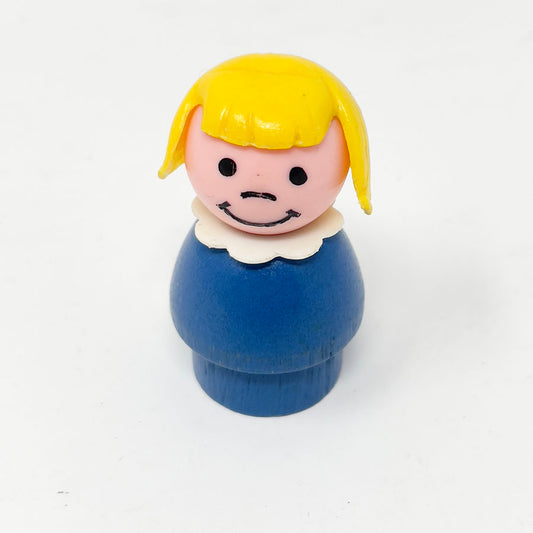Vintage Little People - Blond Girl (damage) - Wood & Plastic