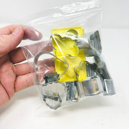Mini Cookie Cutter and Mold Bundle for Clay Work