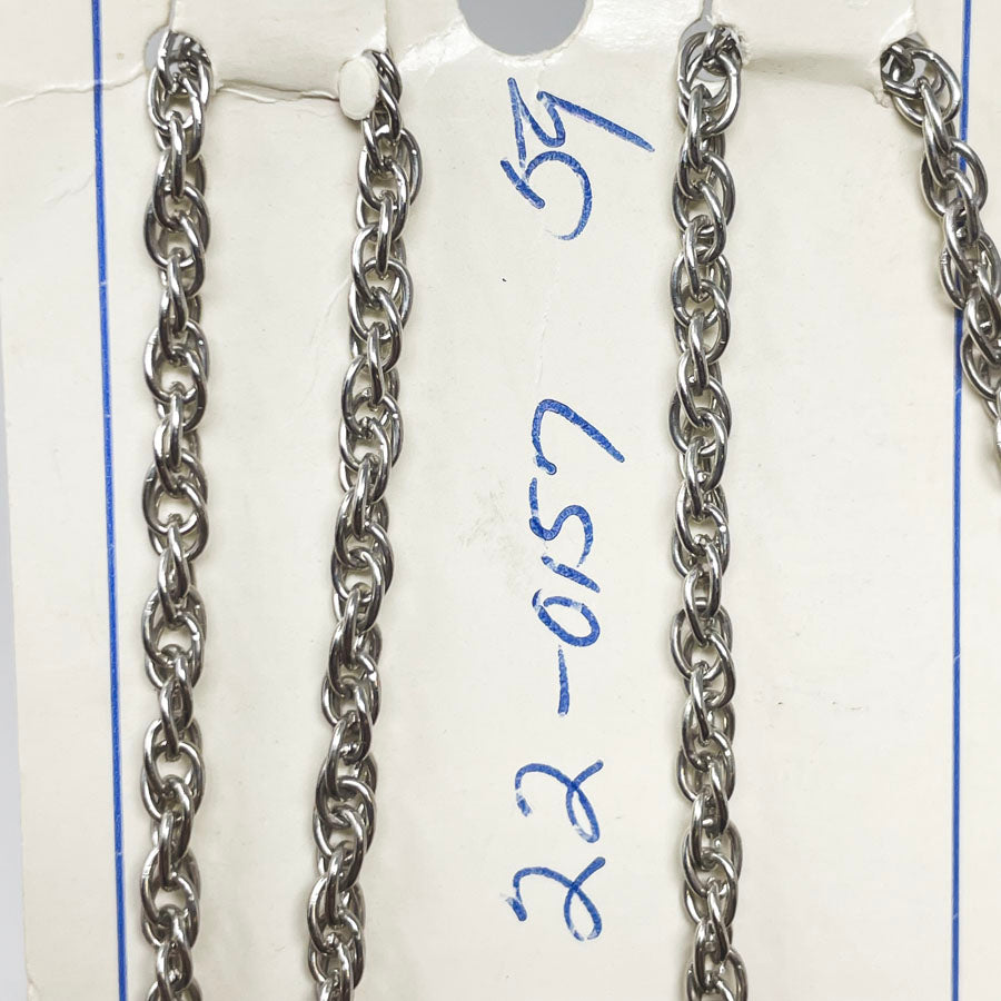 24" Silver Finish Chains