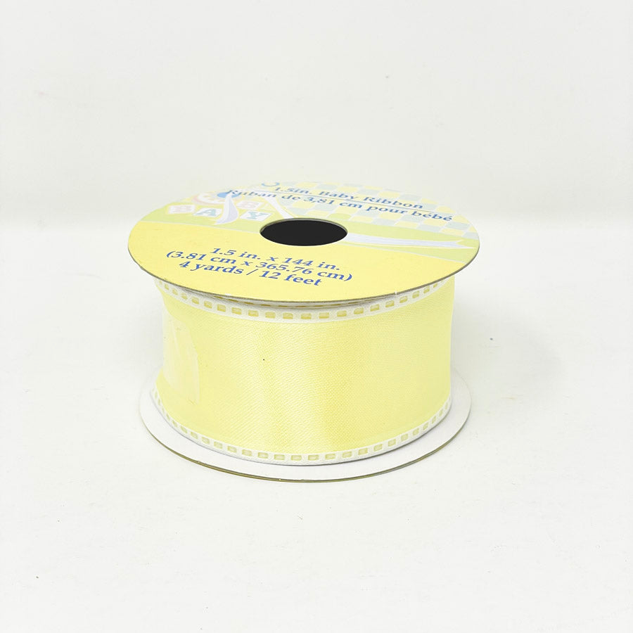 1-1/2" Yellow Baby Ribbon