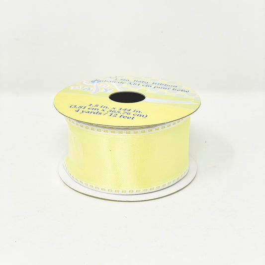 1-1/2" Yellow Baby Ribbon