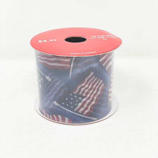 2-1/2" USA Flag Ribbon