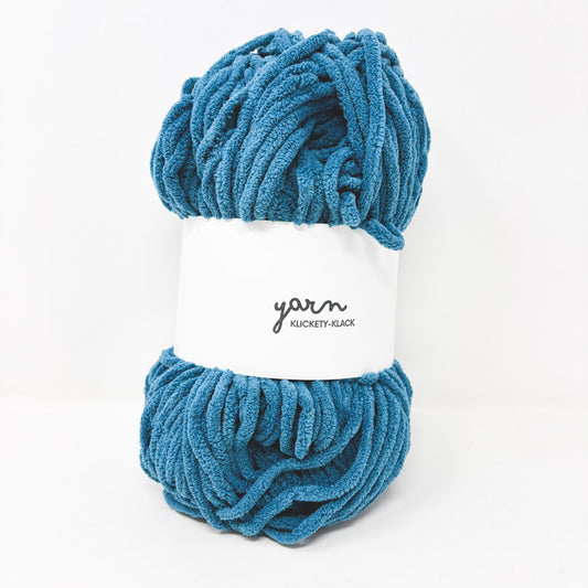 Dark Aqua Chenille Yarn
