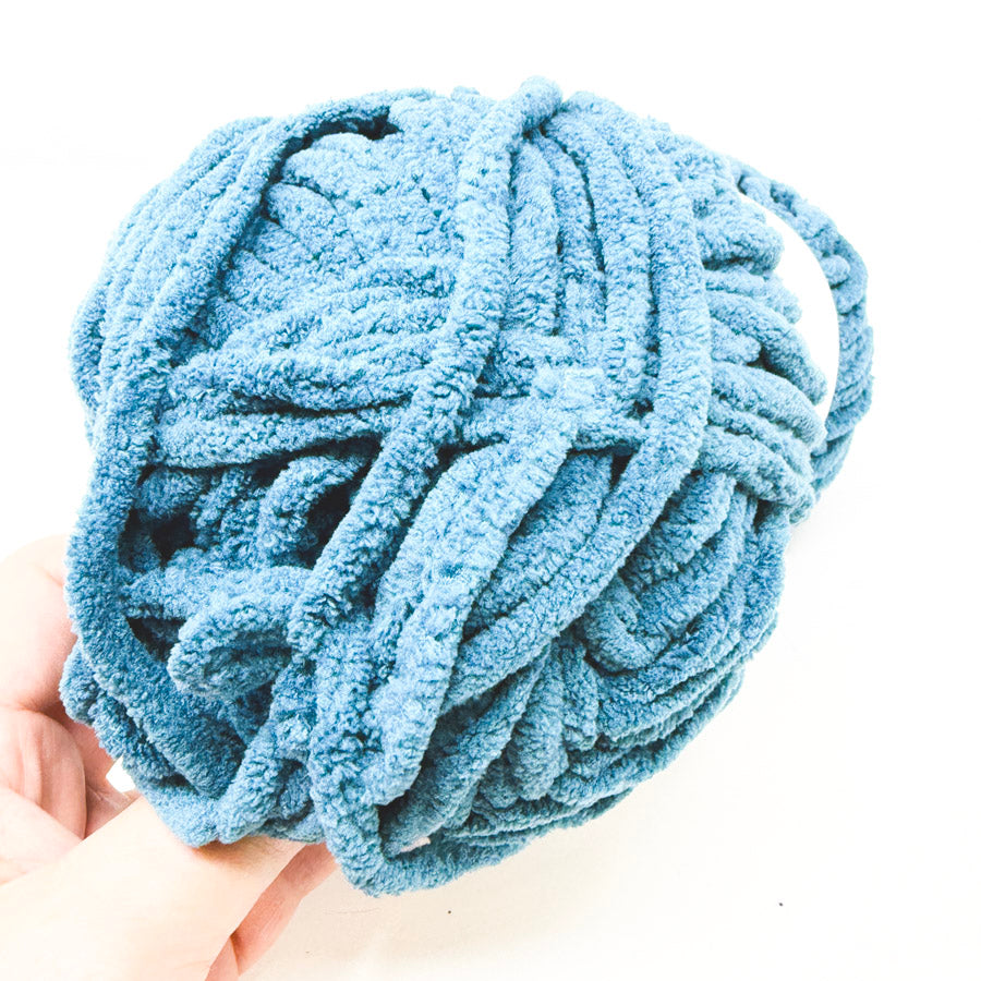 Dark Aqua Chenille Yarn
