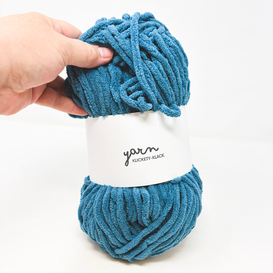 Dark Aqua Chenille Yarn