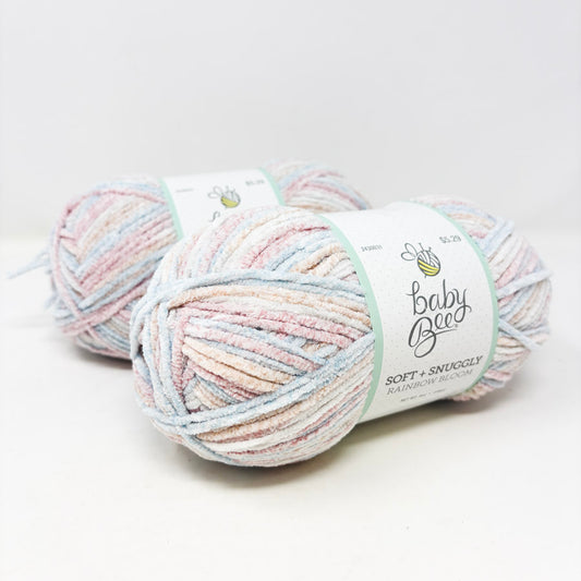 Baby Bee Yarn – Soft + Snuggly – Rainbow Bloom