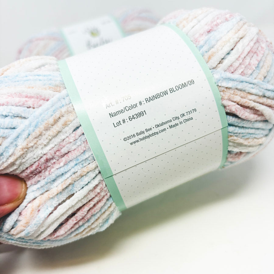 Baby Bee Yarn – Soft + Snuggly – Rainbow Bloom