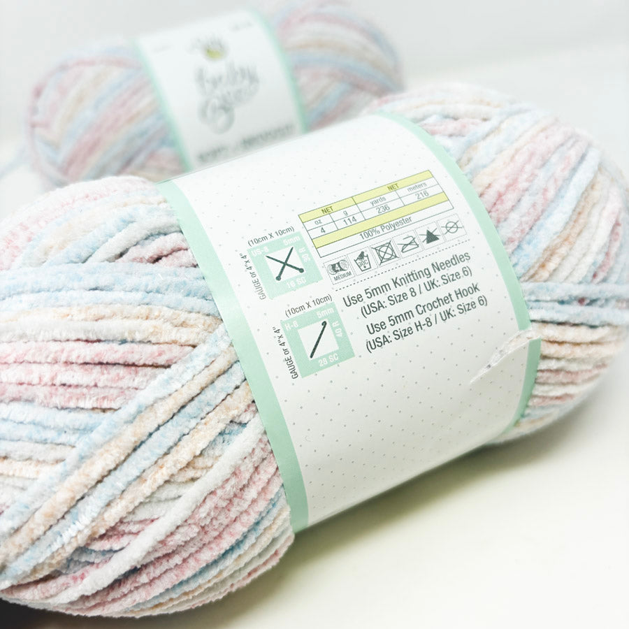 Baby Bee Yarn – Soft + Snuggly – Rainbow Bloom
