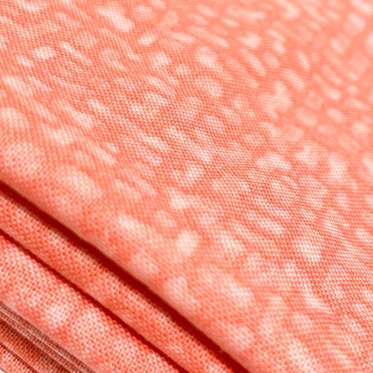 Peachy Pattern Cotton Blend Fabric - 1 yards