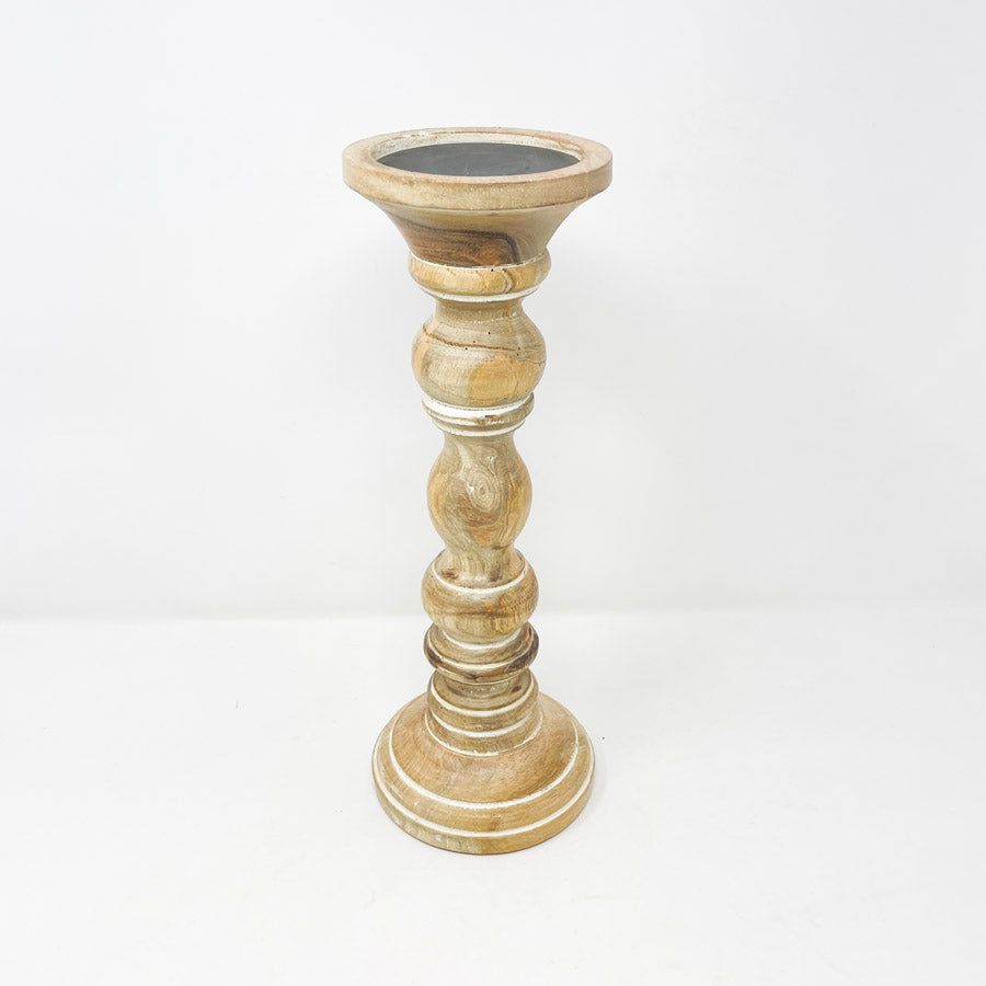 Rustic Wood Candle Holder