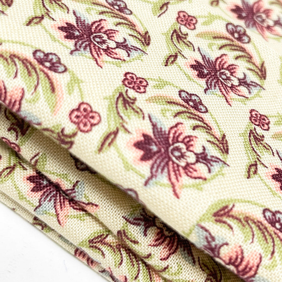 Garden Pattern Cotton Blend Fabric - 1 yards
