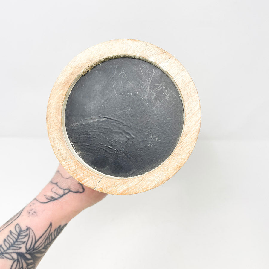 Rustic Wood Candle Holder