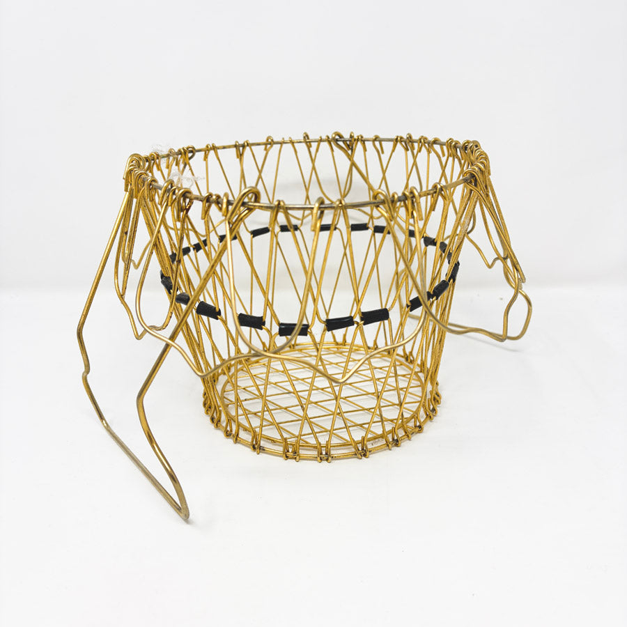 Vintage Folding Wire Egg Basket