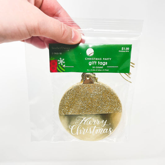 Christmas Party Gift Tags by Brother Sister Design Studio