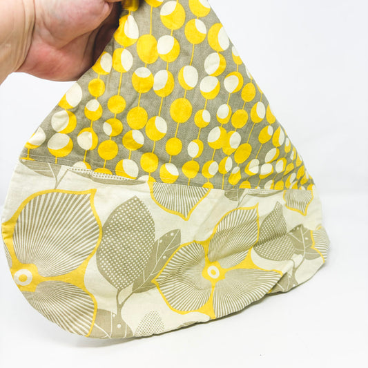 Handmade Asymmetrical Handle Yarn Project Bag