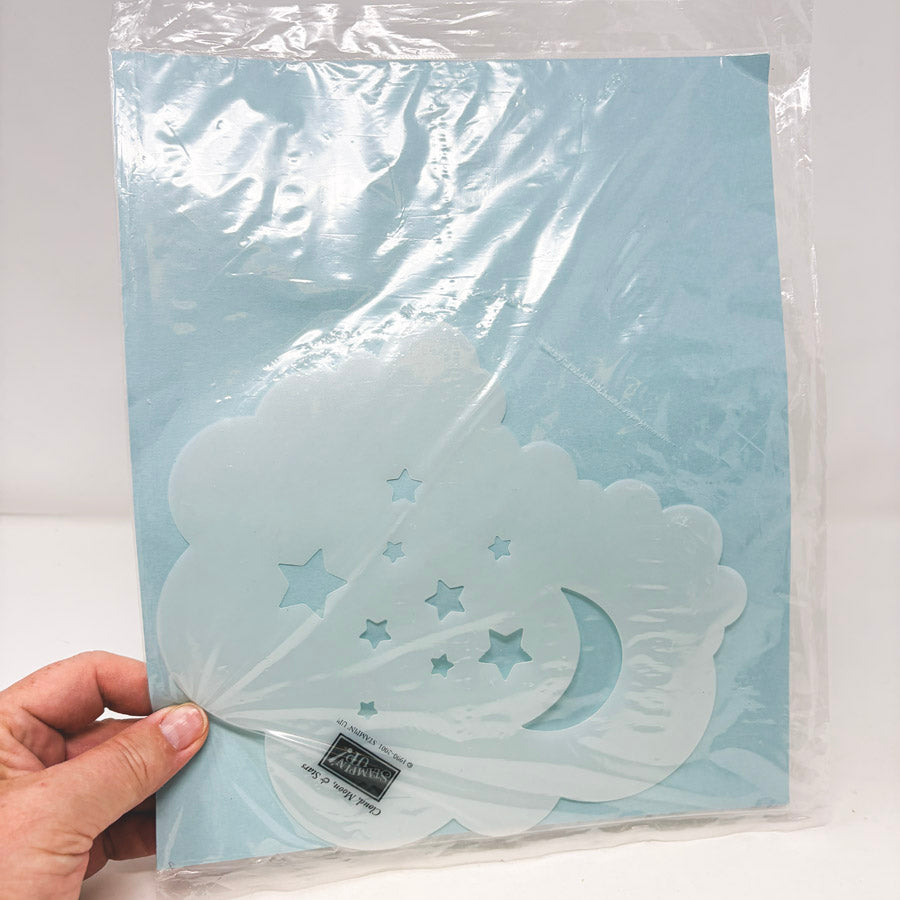 Cloud Moon and Stars Stencil from Stampin' Up