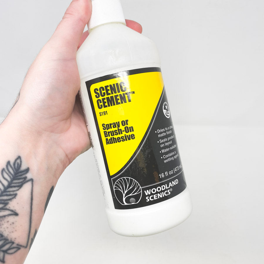 Scenic Cement Spray or Brush-on Adhesive