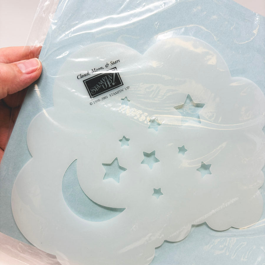 Cloud Moon and Stars Stencil from Stampin' Up