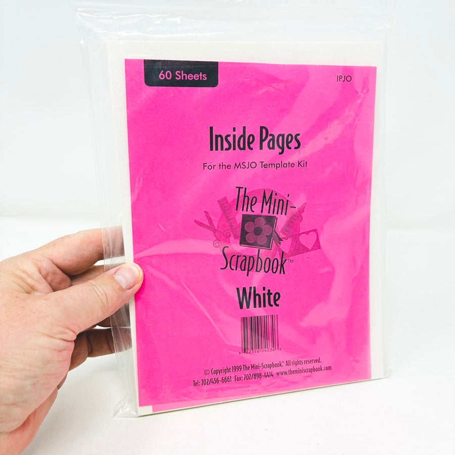 The Mini Scrapbook Inside Pages - White