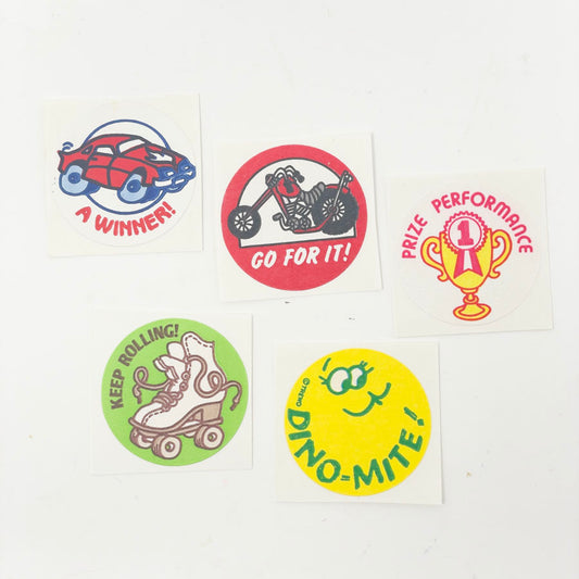 Wheels Bundle: 1980s Trend Scratch & Sniff Stinky Stickers (5)