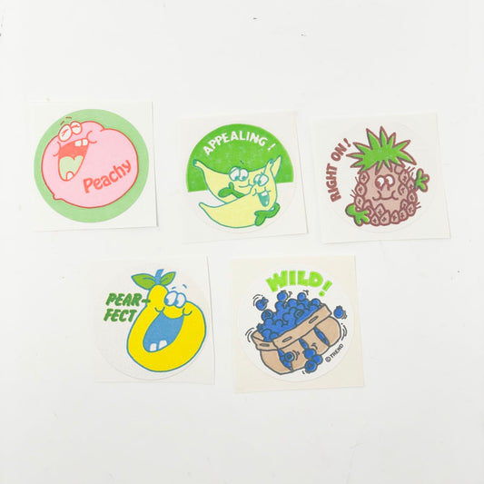 Fruits Bundle: 1980s Trend Scratch & Sniff Stinky Stickers (5)