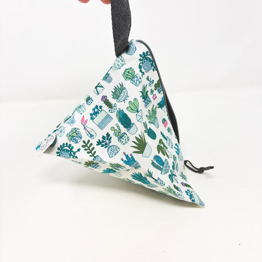 The Little Grey Girl Pyramid Project Bag – Succulents