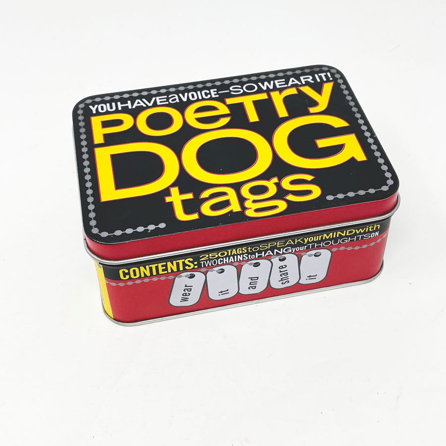 Poetry Dog Tags