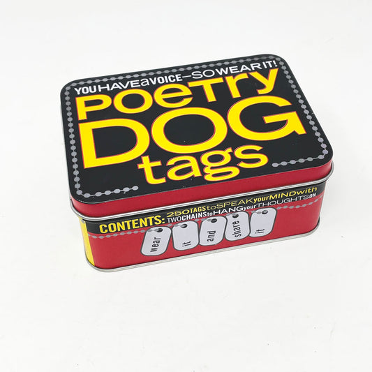 Poetry Dog Tags