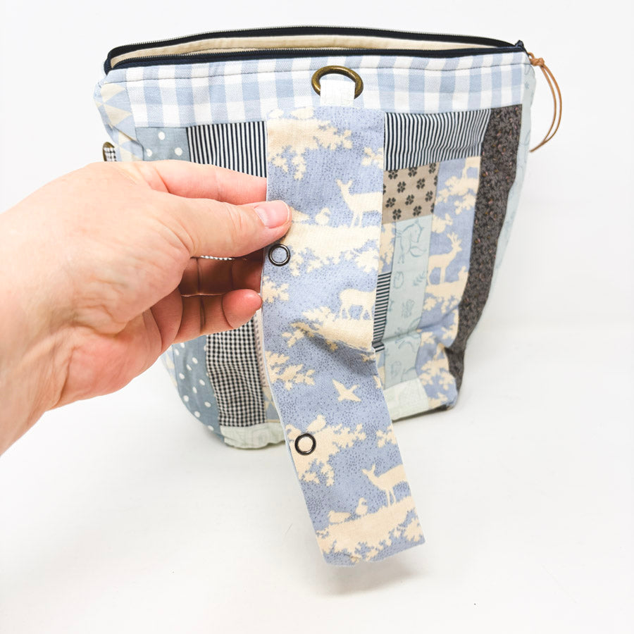 Handmade Quilted Zipper Project Bag