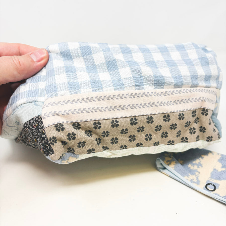 Handmade Quilted Zipper Project Bag