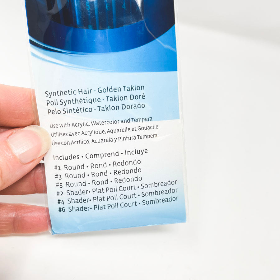 Princeton RealValue Brush Set, Gold Taklon