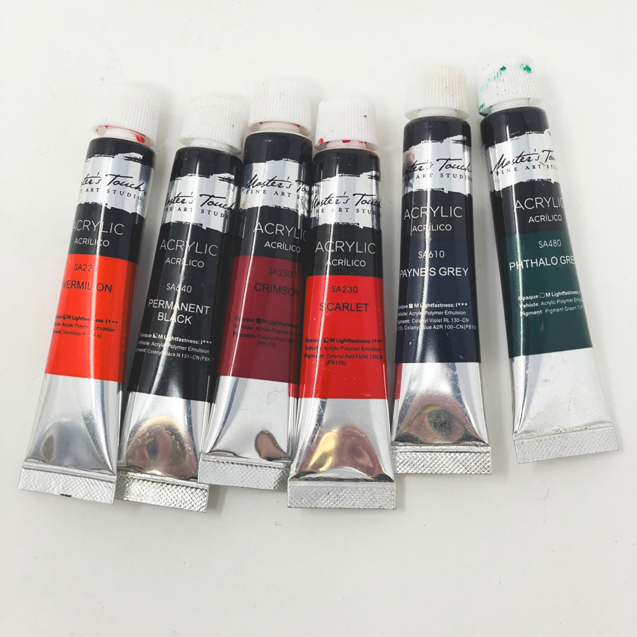 Master's Touch Small Tube Acrylic Paint Bundle