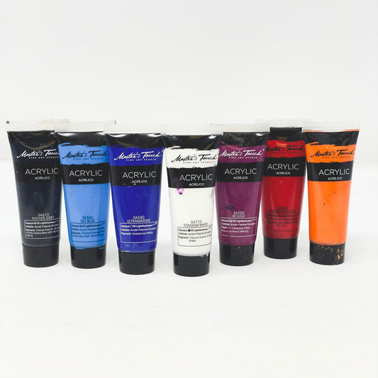 Master's Touch Clear Tube Acrylic Paint Bundle