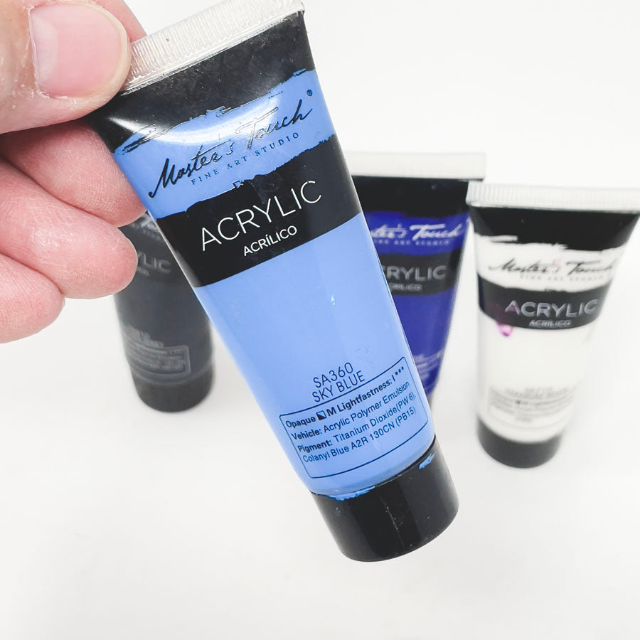 Master's Touch Clear Tube Acrylic Paint Bundle