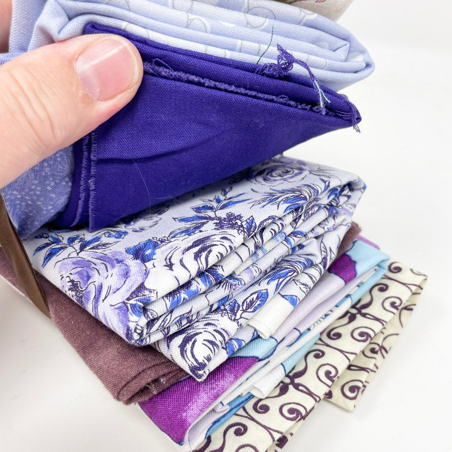 Soft Purples Fabric Bundle - Asst. Sizes