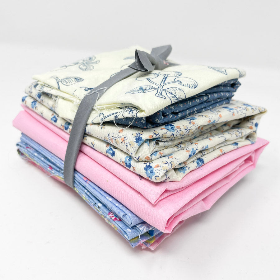 Pink & Blue Fabric Bundle - Asst. Sizes