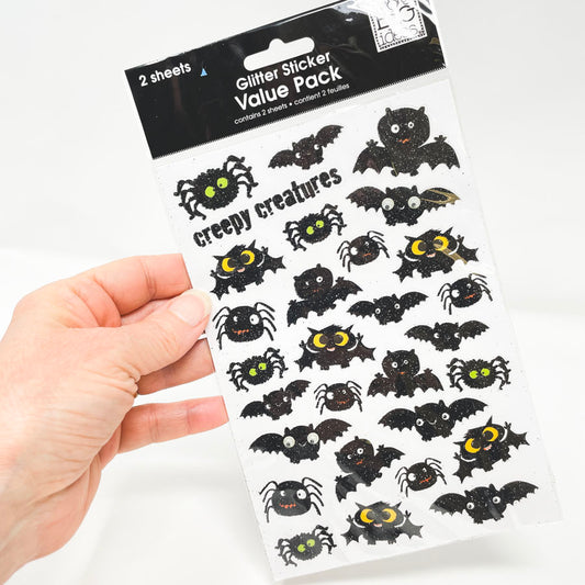 Me & My Big Ideas Bats Glitter Stickers