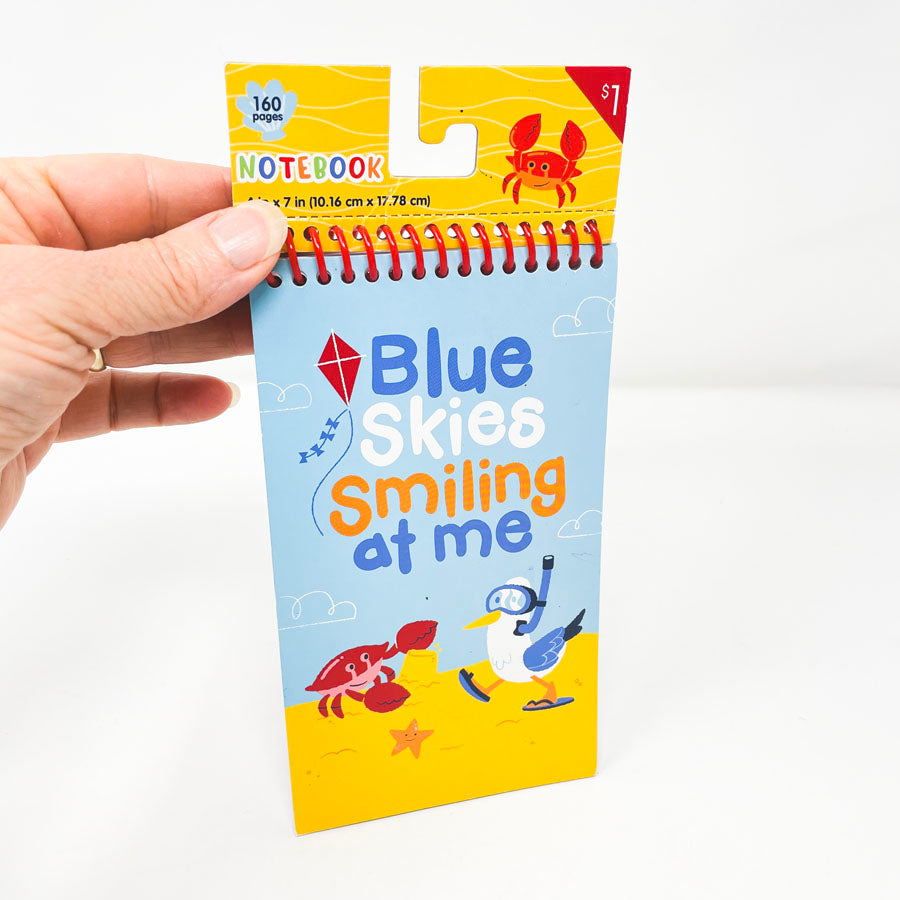 Blue Skies Smiling At Me Notebook