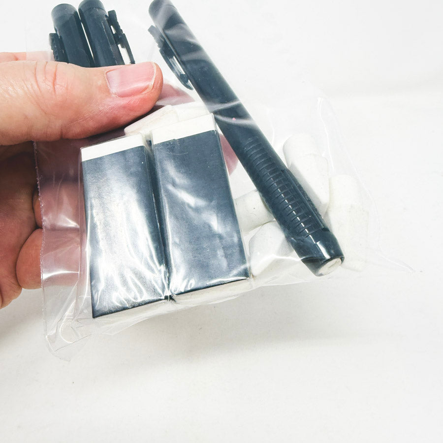 Mechanical and Other Erasers Bundle