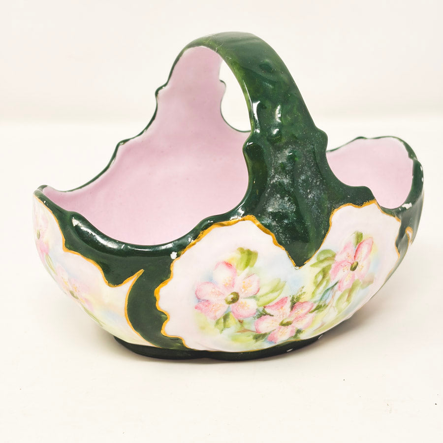 Vintage Austrian Style Painted Candy Dish