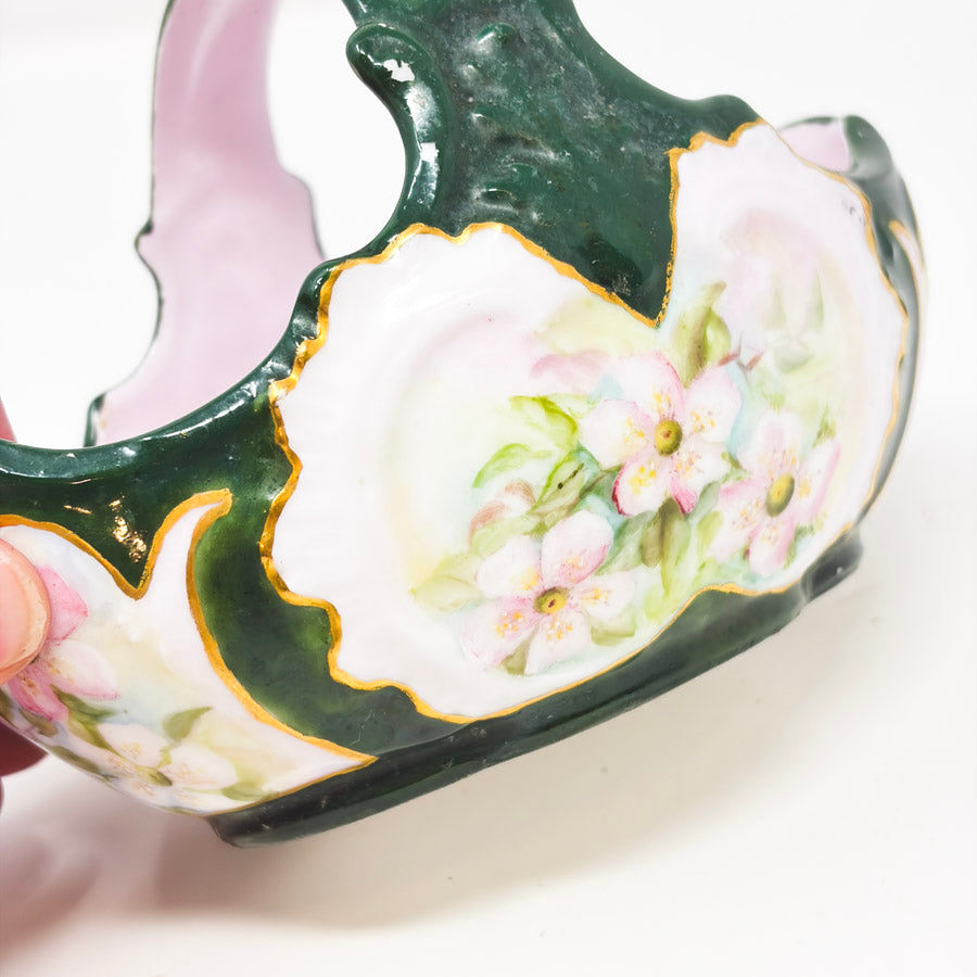Vintage Austrian Style Painted Candy Dish