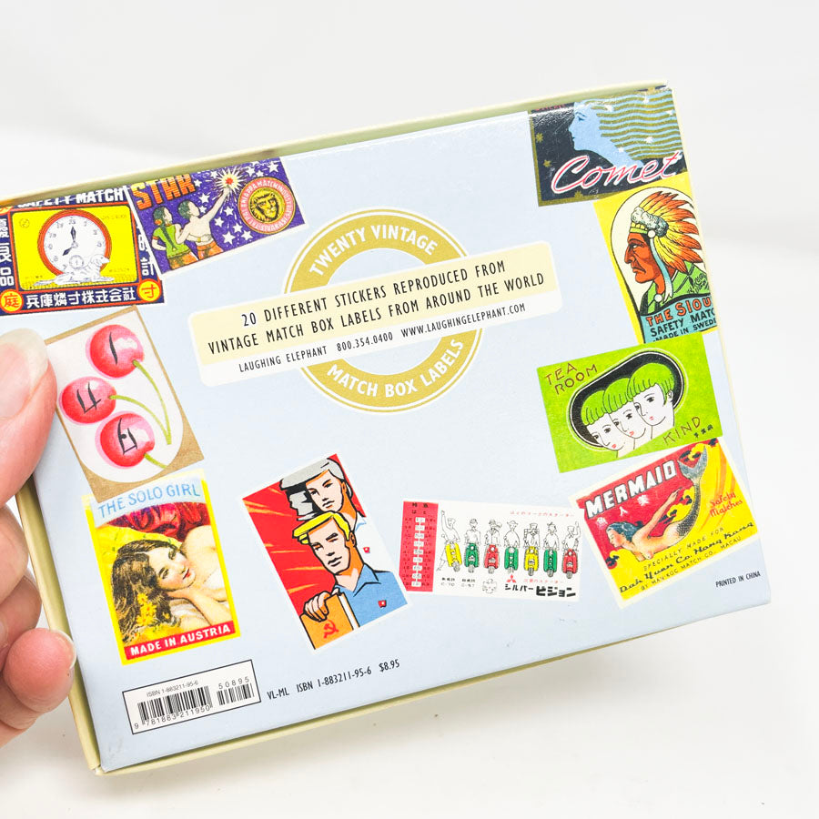 Vintage Match Box Label Stickers